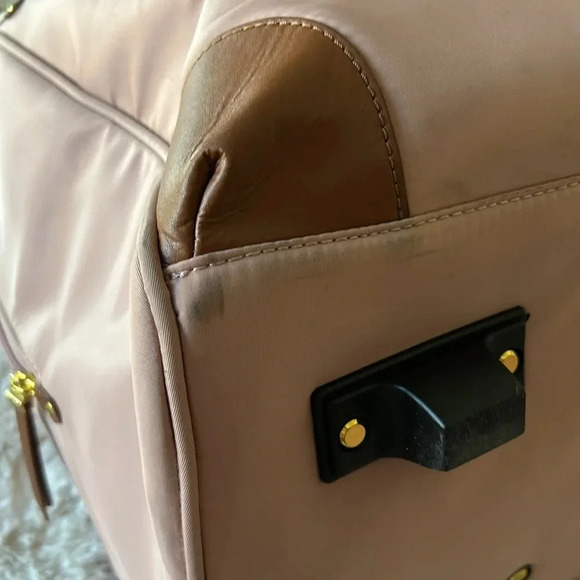 Joy Mangano Pink and Brown Travel Bag - Picture 14 of 15